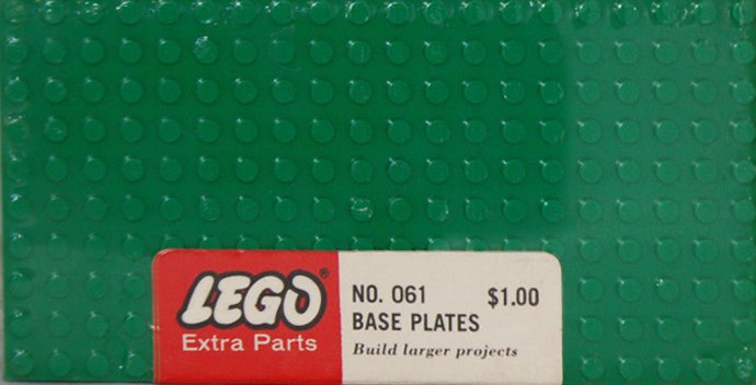 Five Large Base Plates - Green