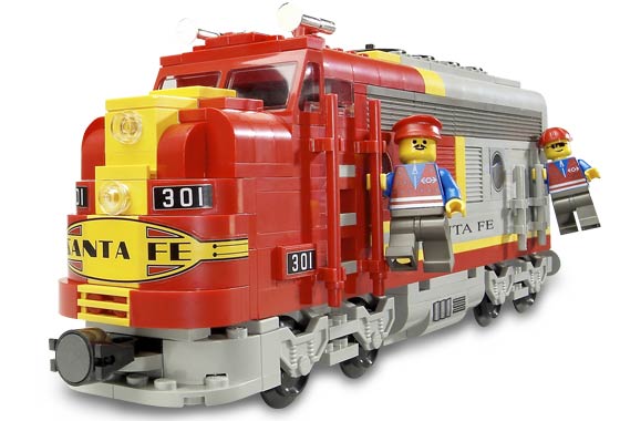 Santa Fe Super Chief LEGO 9V set (#10020-1, 2002)