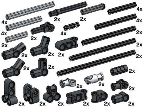 Cross Axles LEGO Bulk Bricks set (#10074-1, 2003)