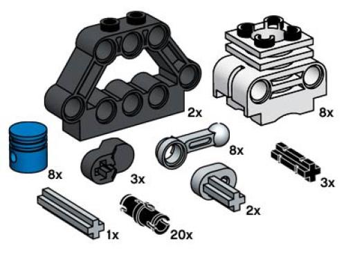 TECHNIC Motor LEGO Bulk Bricks set (#10077-1, 2003)