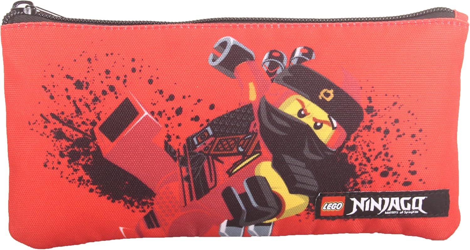 Ninjago Kai Pencil Case LEGO Stationery and Office Supplies set (#1010405-1, 2022)