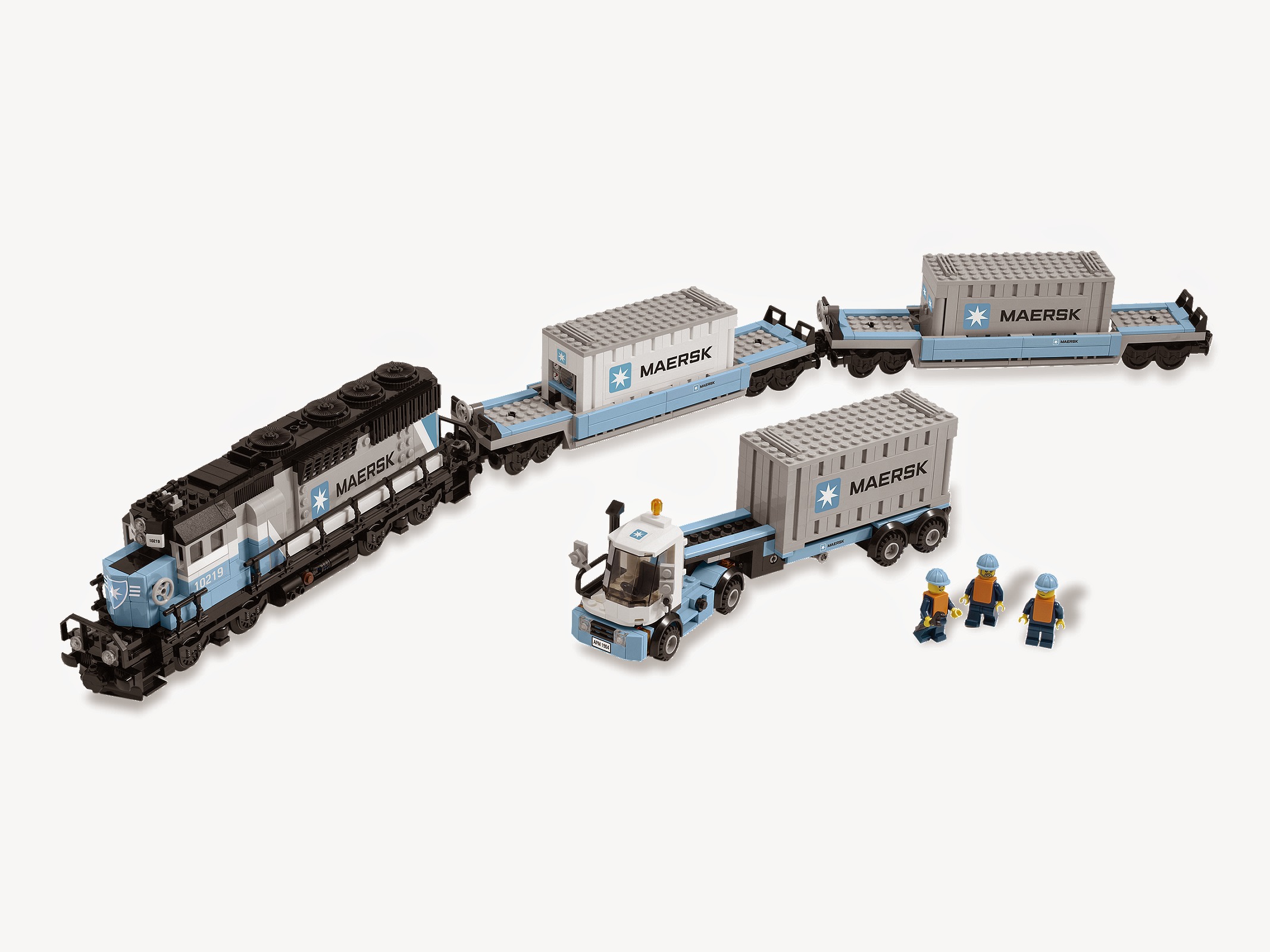 Maersk Container Train LEGO set (#10219-1)