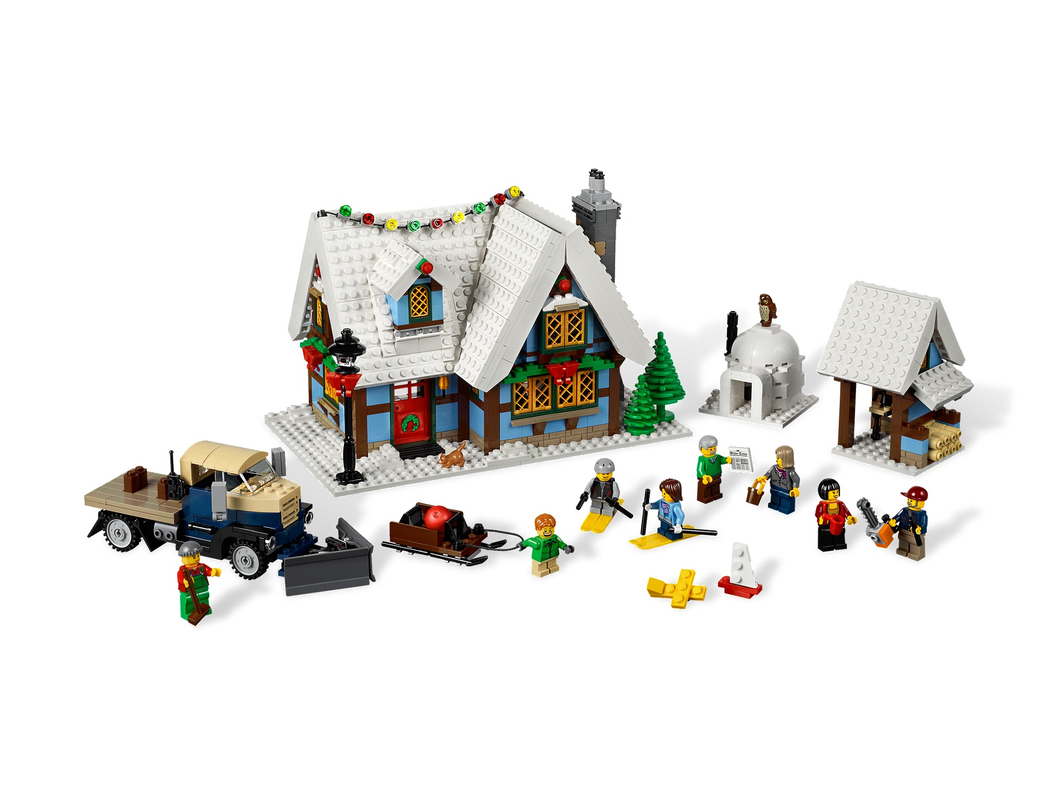 Winter Village Cottage LEGO set (#10229-1, 2012)