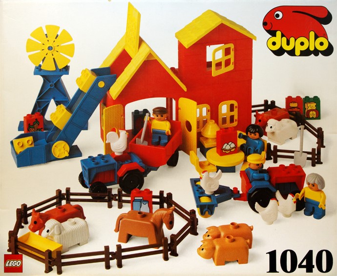 Farm Set LEGO set (#1040-2, 1986)