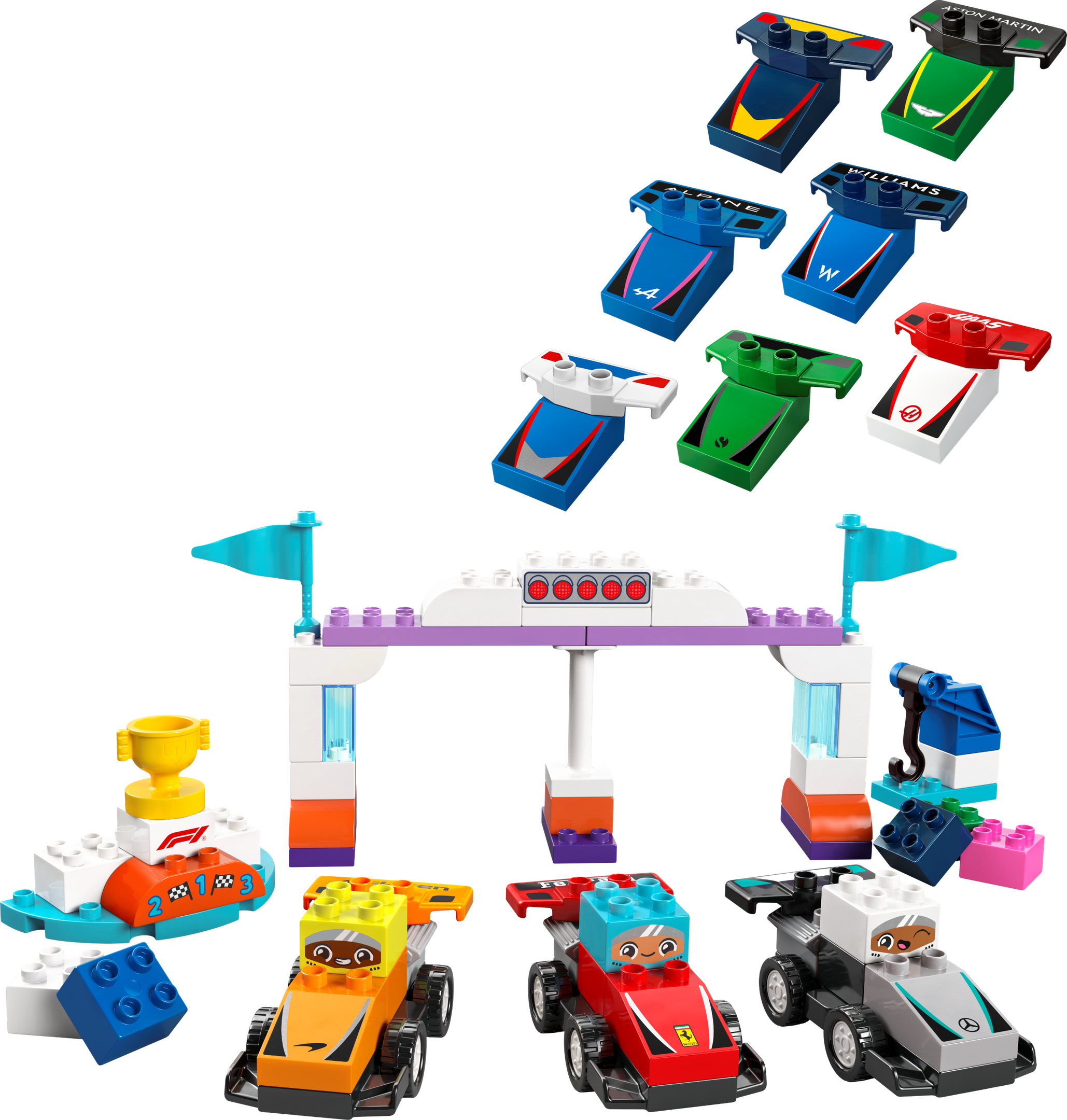F1 Team Race Cars & Drivers LEGO set (#10445-1)