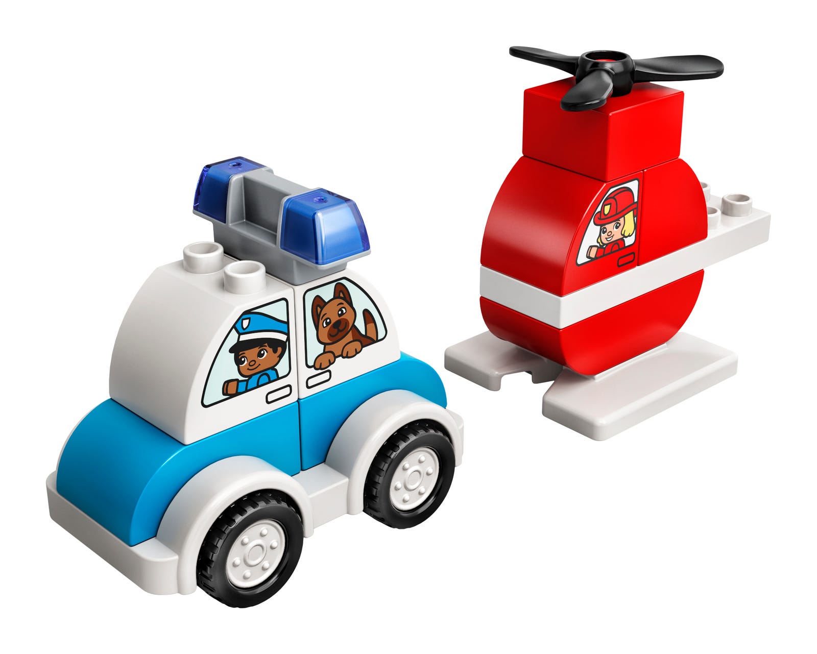 Fire Helicopter & Police Car