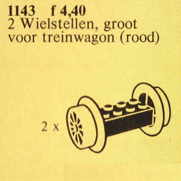 Wheel Bricks with Large Red Train Wheels