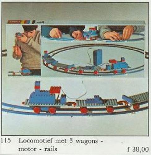Starter Train Set with Motor LEGO set (#115-2, 1966)
