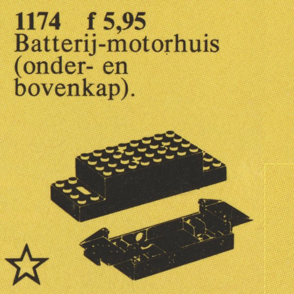 Motorhome for Basic Motor 4.5V/Train Motor 12V LEGO Service Packs set (#1174-1, 1986)