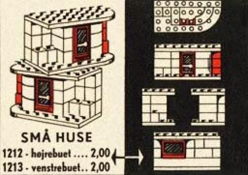 Small House - Left Set LEGO Town Plan set (#1212-2, 1955)