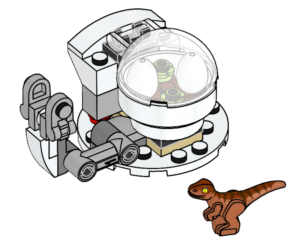 Raptor with Breeding Station LEGO set (#122219-1)