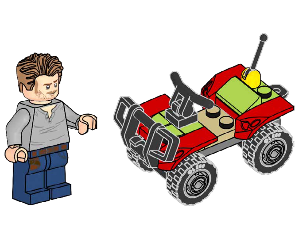 Owen with Quad Bike LEGO Jurassic World set (#122503-1, 2025)