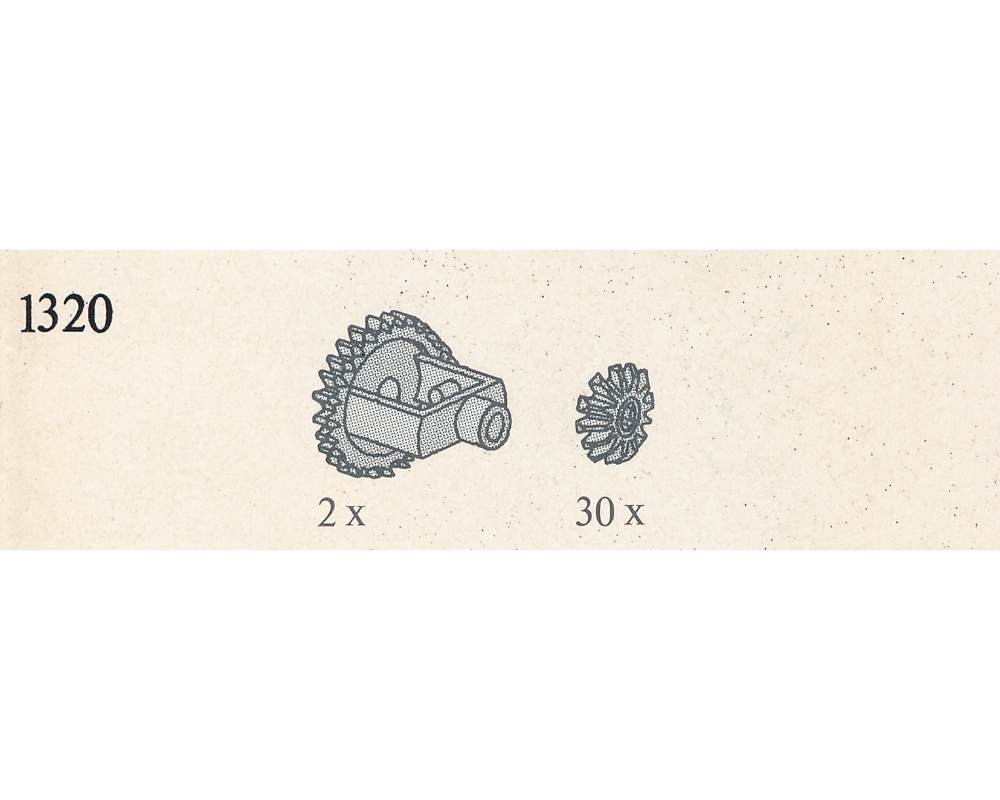 Differential and Bevel Gears LEGO Technic set (#1320-1, 1987)