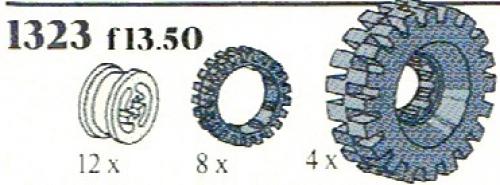 Hubs and Tyres LEGO set (#1323-1, 1985)