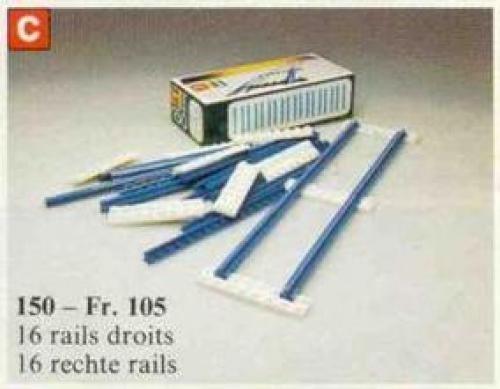 Straight Track LEGO set (#150-1, 1966)
