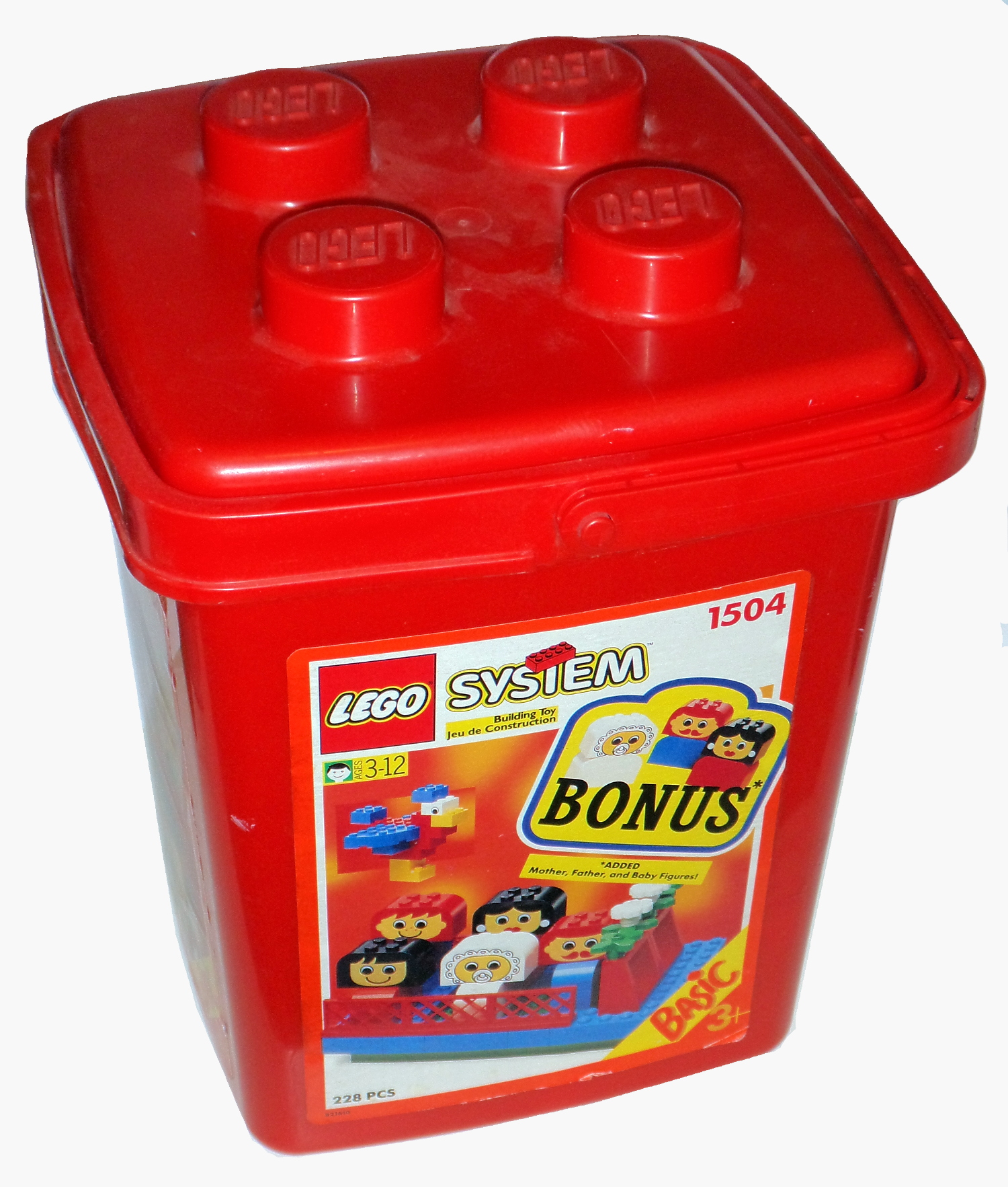 Family Bucket LEGO Basic set (#1504-1, 1993)