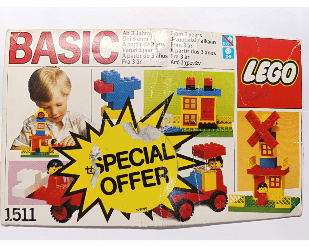 Basic Building Set LEGO Basic set (#1511-1, 1986)