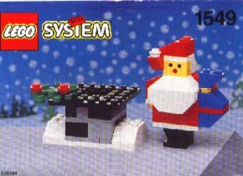 Santa and Chimney LEGO set (#1549-1, 1992)