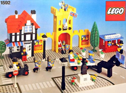 Town Square - Castle Scene LEGO set (#1592-1, 1980)