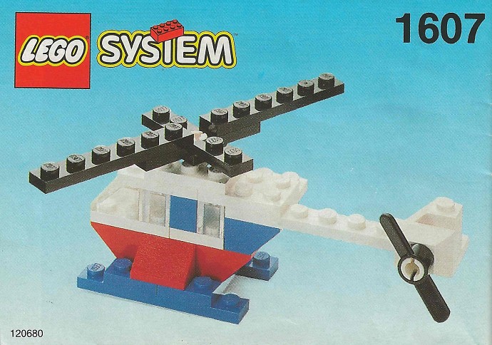 Helicopter LEGO Basic set (#1607-1, 1987)