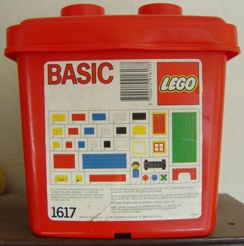 Small Bucket LEGO Basic set (#1617-1, 1988)