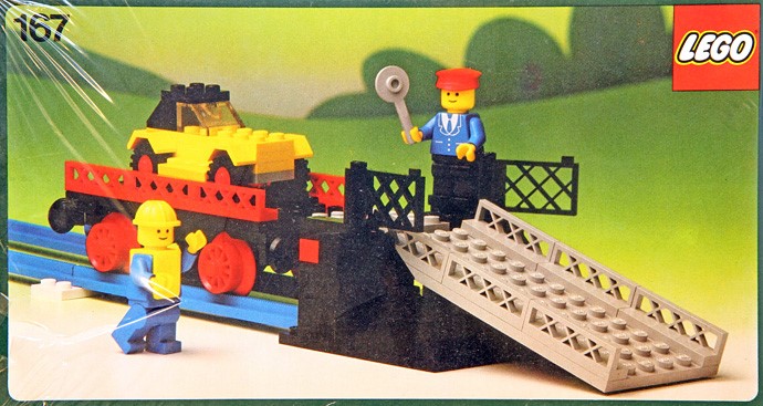Loading Ramp and Car Transport Wagon LEGO set (#167-1, 1978)