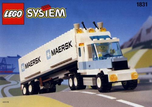 Maersk Line Container Lorry LEGO Classic Town set (#1831-1, 1995)