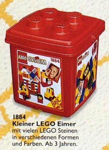 Small Bucket LEGO Basic set (#1884-1, 1992)