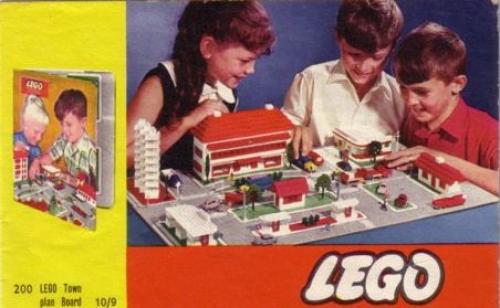 LEGO Town Plan Board, UK / Australian Cardboard Version LEGO set (#200-5, 1962)