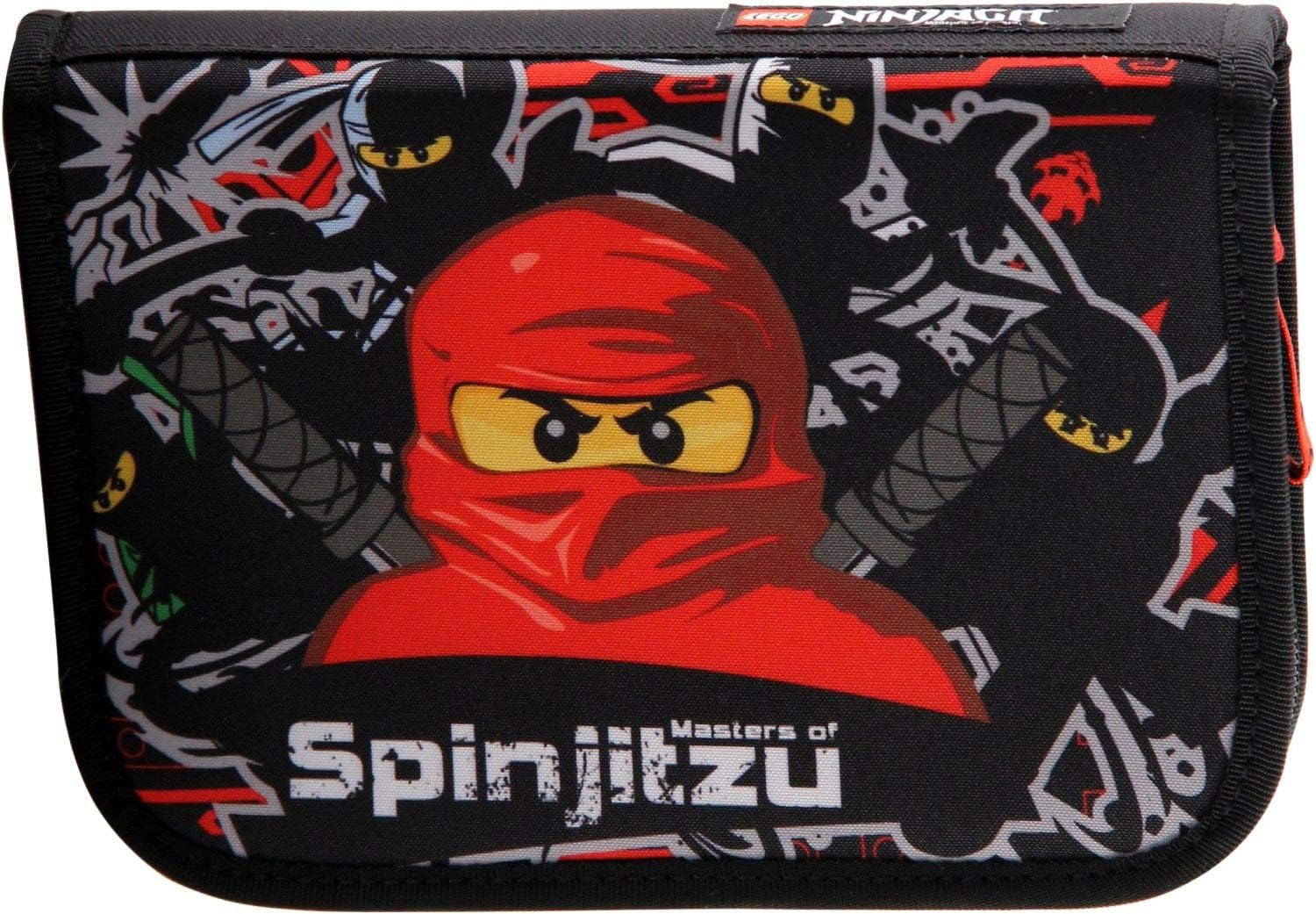 Ninjago Team Ninja Pencil Case with Pencils LEGO Stationery and Office Supplies set (#200851809-1, 2018)