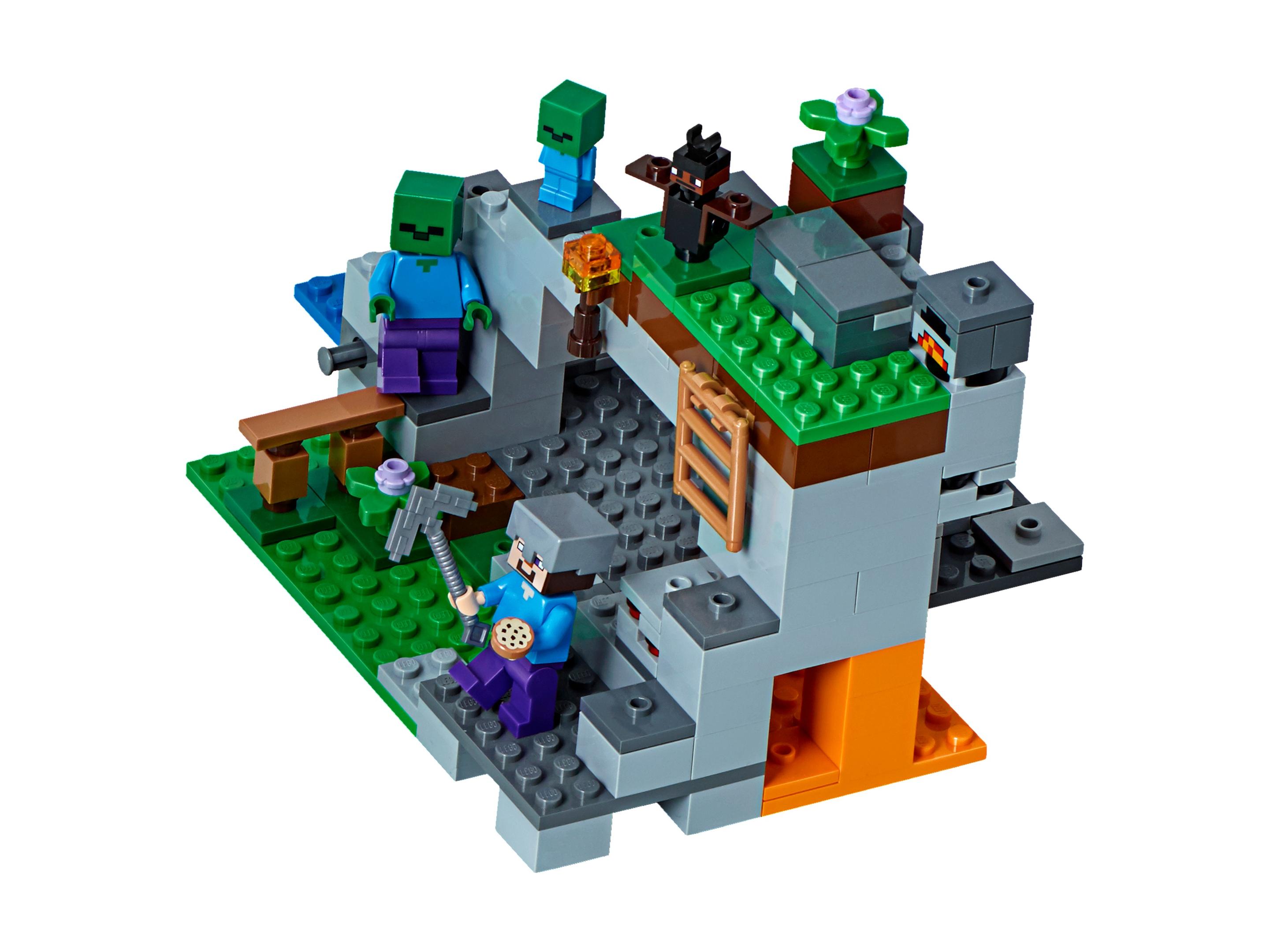 The Zombie Cave LEGO Minecraft set (#21141-1, 2018)