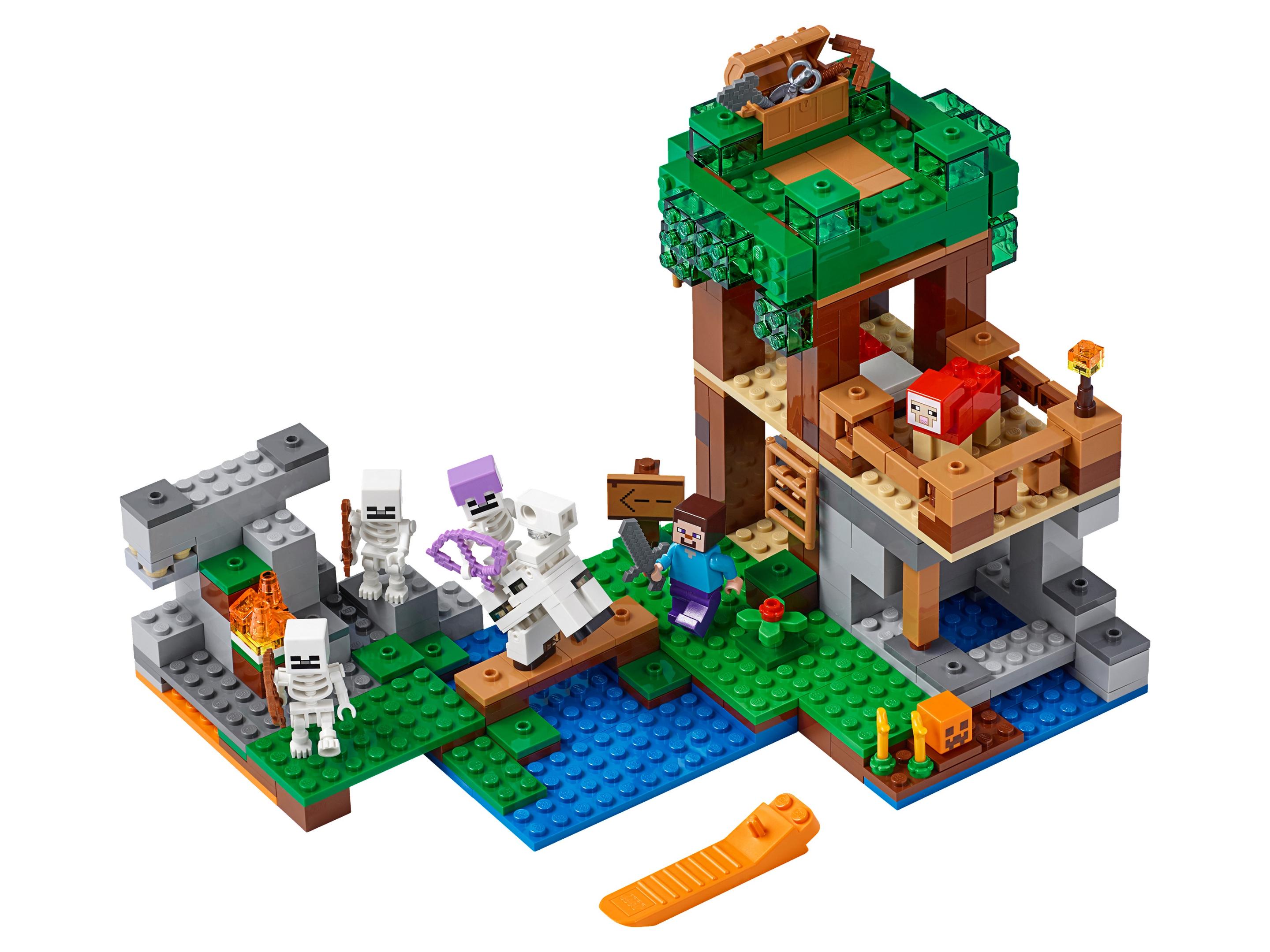 The Skeleton Attack LEGO Minecraft set (#21146-1, 2018)