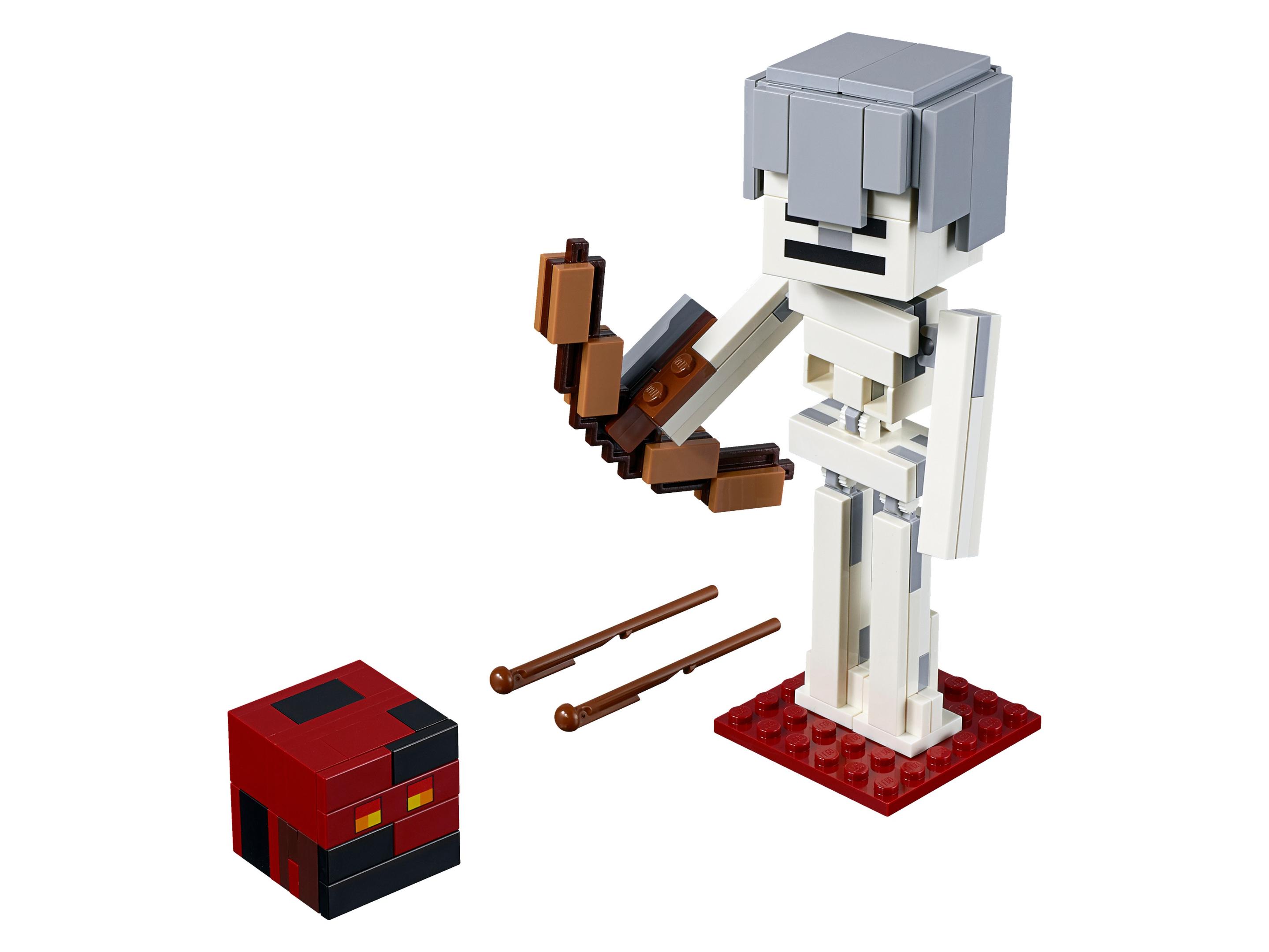 Minecraft Skeleton BigFig with Magma Cube LEGO Minecraft set (#21150-1, 2019)