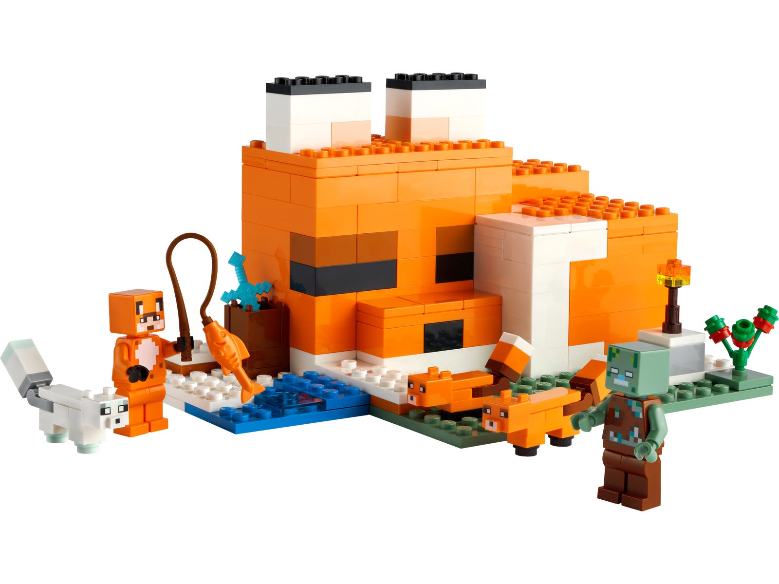The Fox Lodge LEGO Minecraft set (#21178-1, 2022)