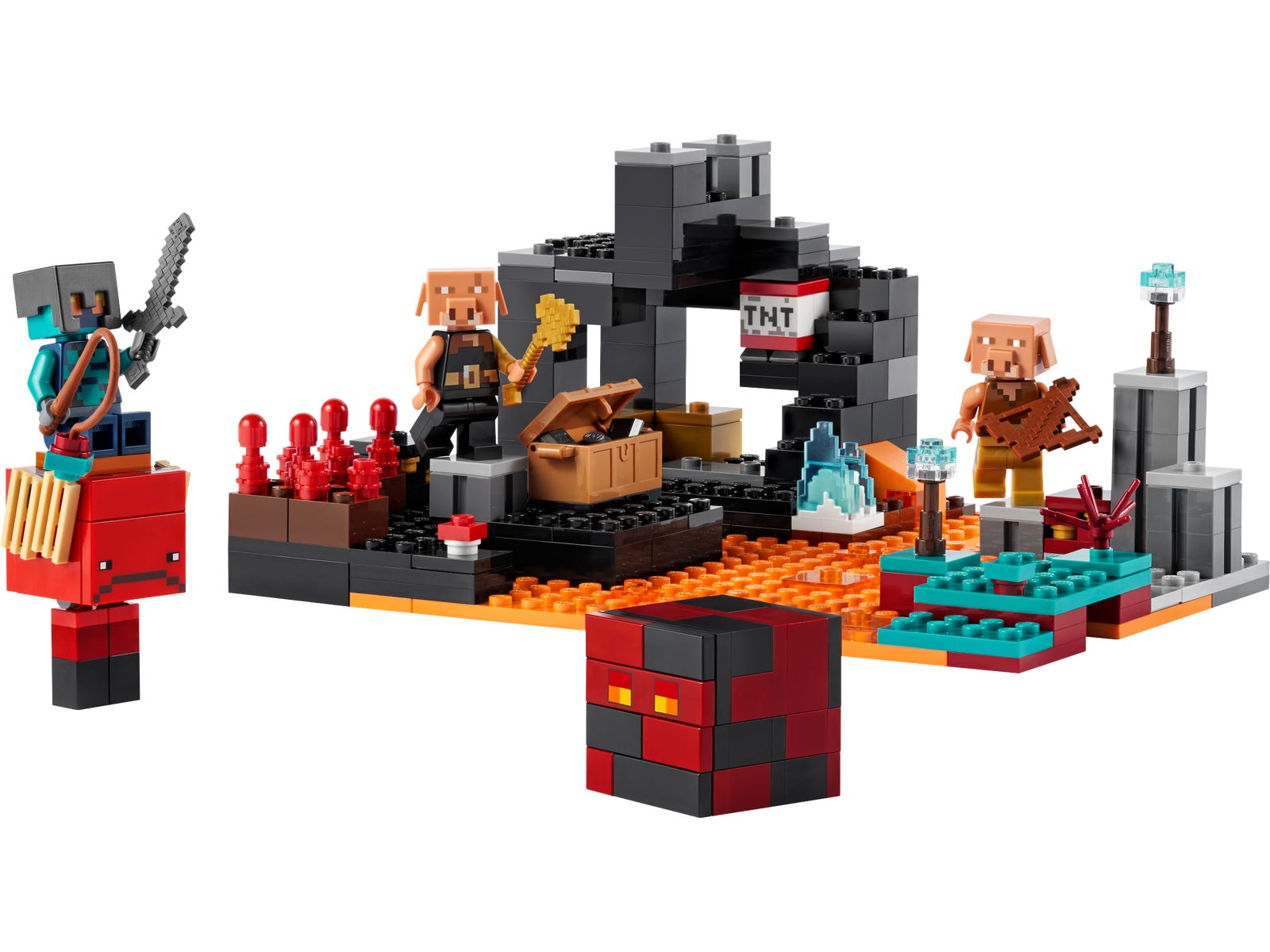 The Nether Bastion LEGO Minecraft set (#21185-1, 2022)