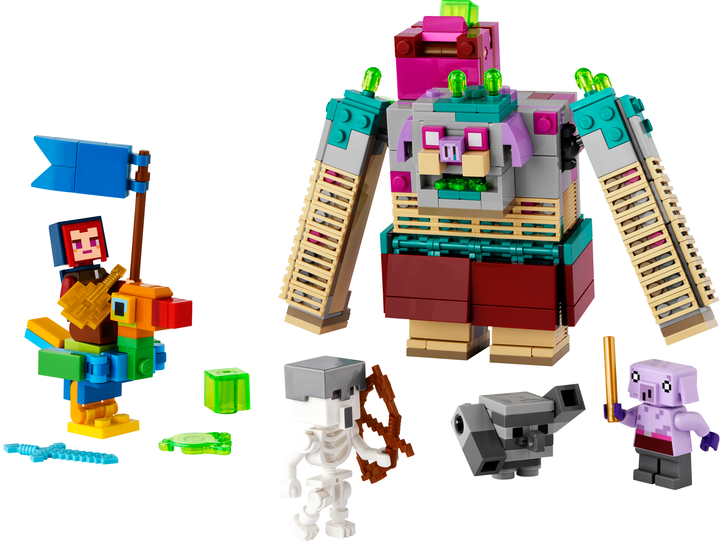 The Devourer Showdown LEGO Minecraft set (#21257-1, 2024)