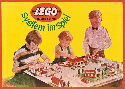 2 x 8 Mursten Bricks (EUR) LEGO set (#215-4, 1956)