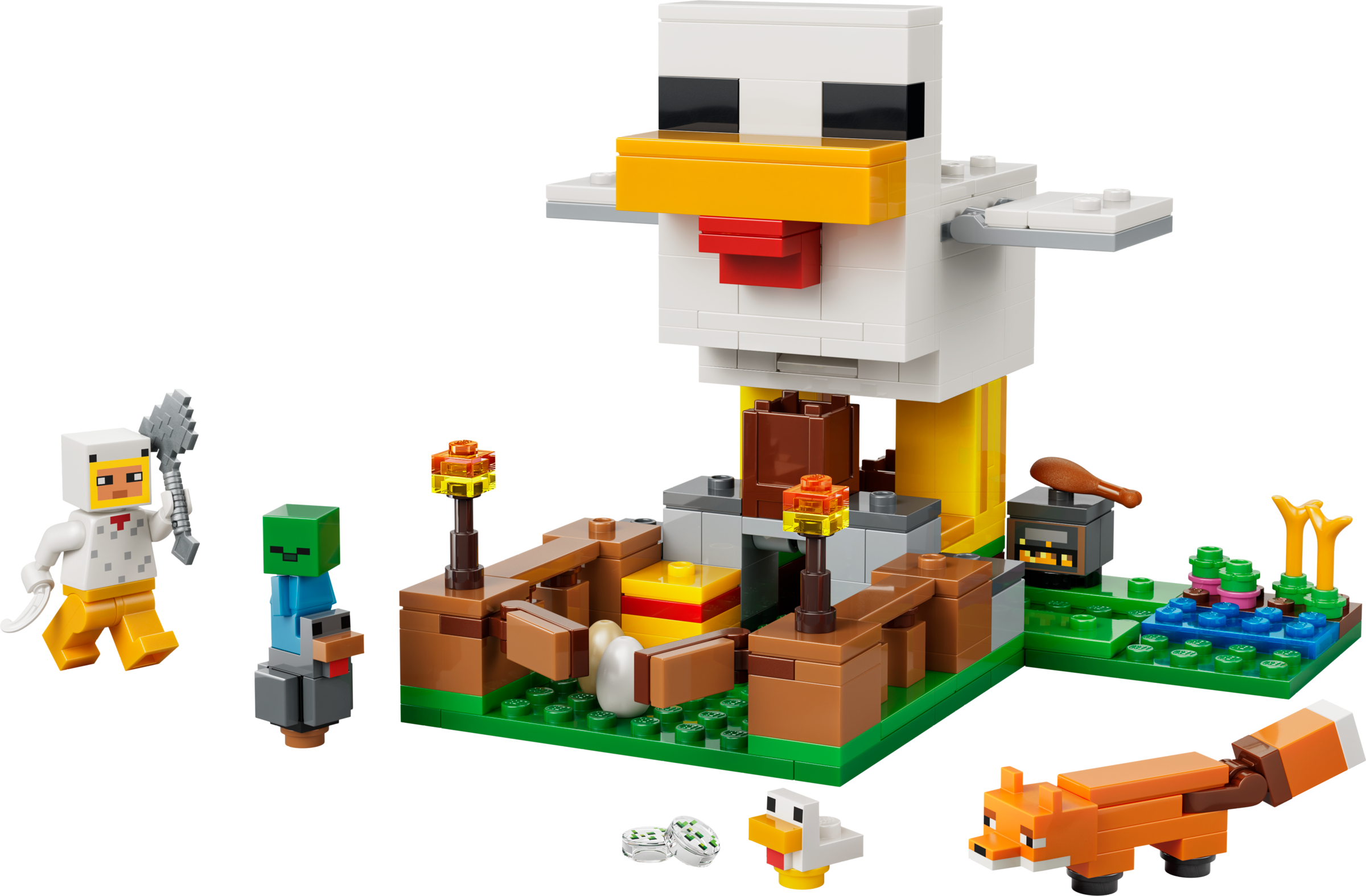 Chicken Farm LEGO Minecraft set (#21585-1, 2026)