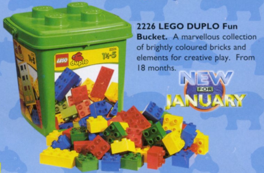 Medium Bucket LEGO Basic Set set (#2226-1, 1998)