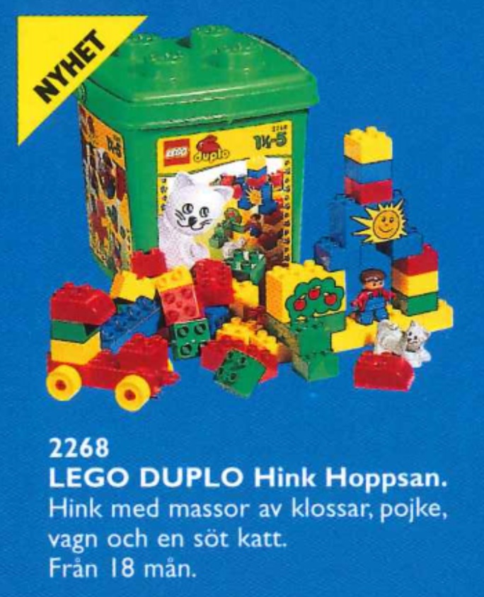 Katie Cat Bucket LEGO Basic Set set (#2268-1, 1998)