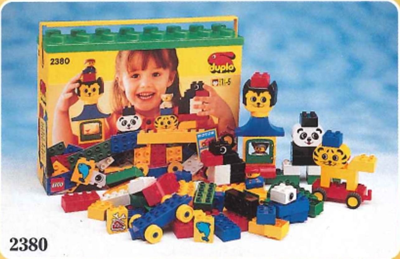 Panda's Building Bonanza LEGO Basic Set set (#2380-1, 1994)