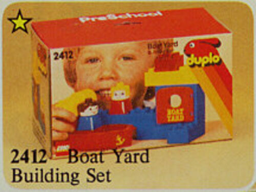 Boat Yard Building Set LEGO set (#2412-1, 1985)