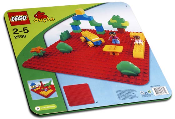 Large Red Building Plate LEGO Basic Set set (#2598-1, 2006)