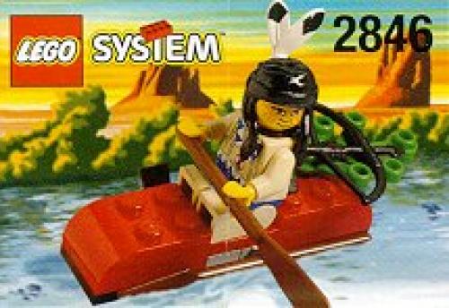 Indian Kayak LEGO Western set (#2846-1, 1997)