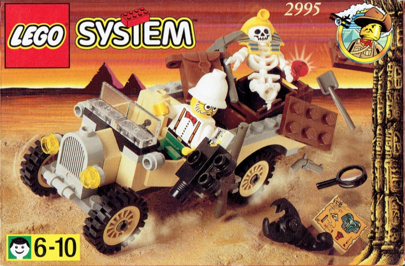 Adventurers Car & Skeleton LEGO set (#2995-1)