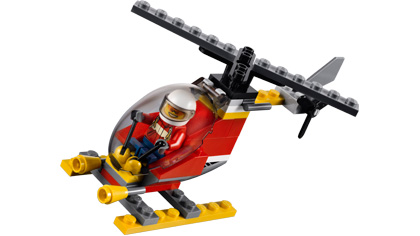 Fire Helicopter LEGO Fire set (#30019-1, 2012)