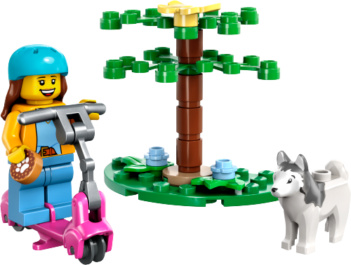 Dog Park and Scooter LEGO City set (#30639-1, 2023)