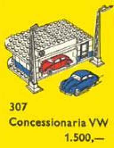 VW Auto Showroom LEGO set (#307-2, 1958)