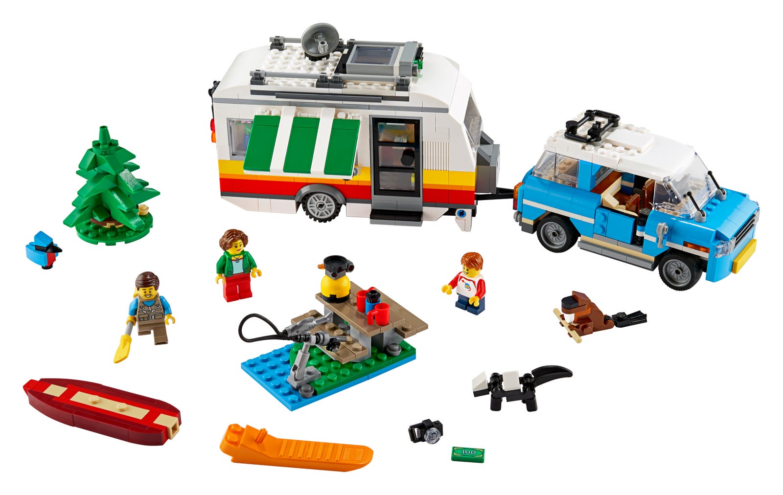 Caravan Family Holiday LEGO Creator 3-in-1 set (#31108-1, 2020)