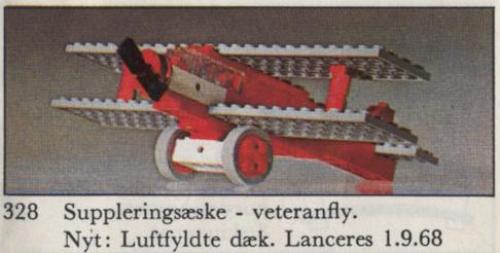 Biplane LEGO set (#328-2)